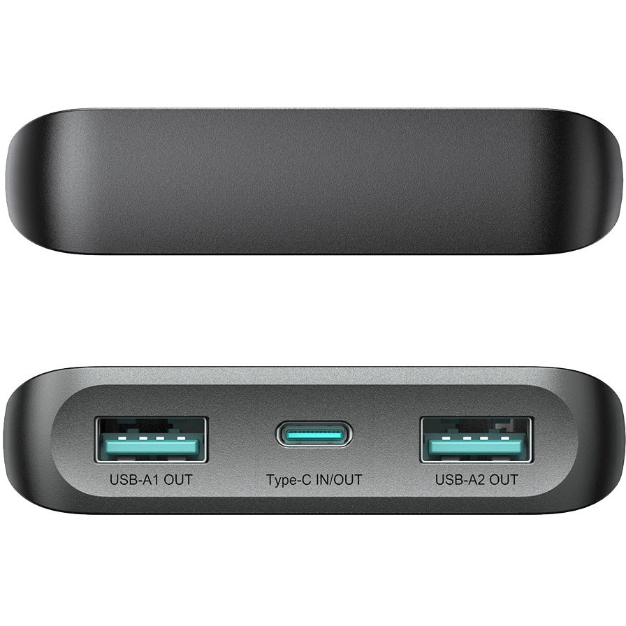 Joyroom JR-PBF20 External Battery, 10000mAh, 25W, QC + PD, 1 x USB-C - 2 x USB-A, Black
