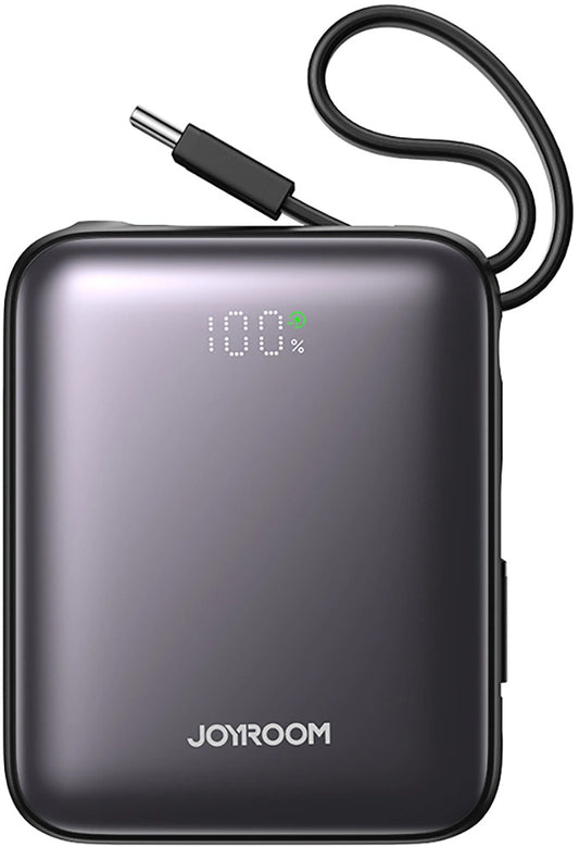 Batteria Esterna Joyroom JR-PBF27, 10000mAh, 22.5W, PD, 1 x Lightning - 2 x USB-C, Nera