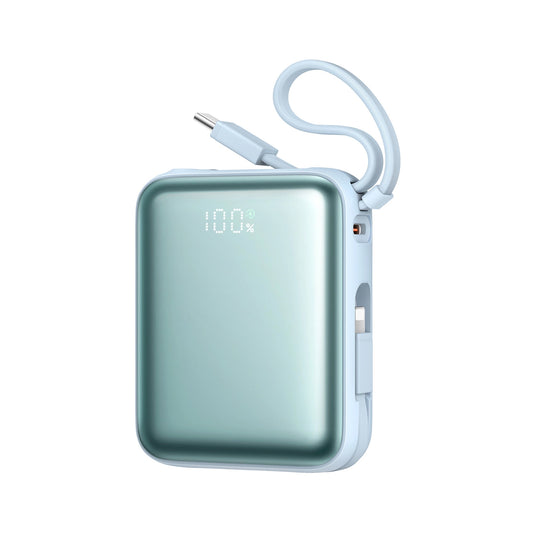 Batteria Esterna Joyroom JR-PBF27, 10000mAh, 22.5W, PD, 1 x Lightning - 2 x USB-C, Blu