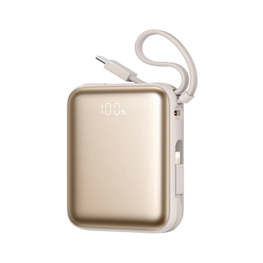 Batteria Esterna Joyroom JR-PBF27, 10000mAh, 22.5W, PD, 1 x Lightning - 2 x USB-C, Dorata