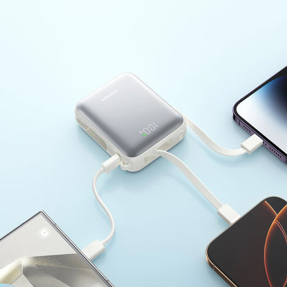 Joyroom JR-PBF27 External Battery, 10000mAh, 22.5W, PD, 1 x Lightning - 2 x USB-C, White