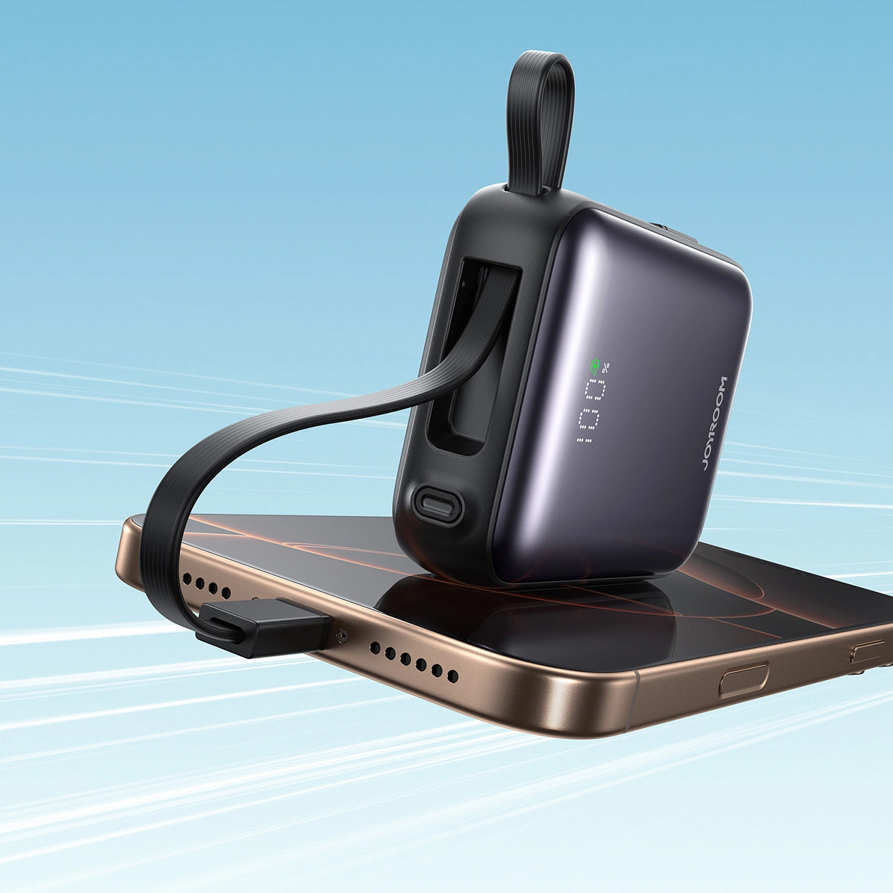Joyroom JR-PBF27 External Battery, 10000mAh, 22.5W, PD, 1 x Lightning - 2 x USB-C, Black