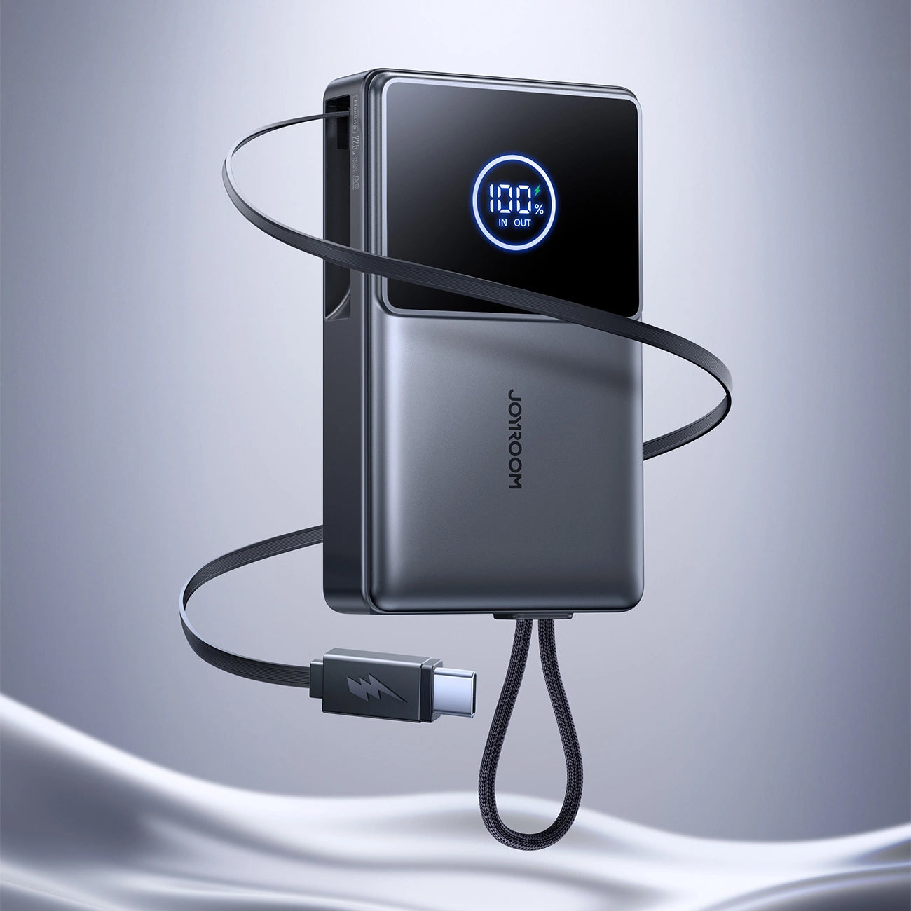 Batteria Esterna Joyroom JR-PR1, 10000mAh, 22.5W, PD, 2 x USB-C, Grigio