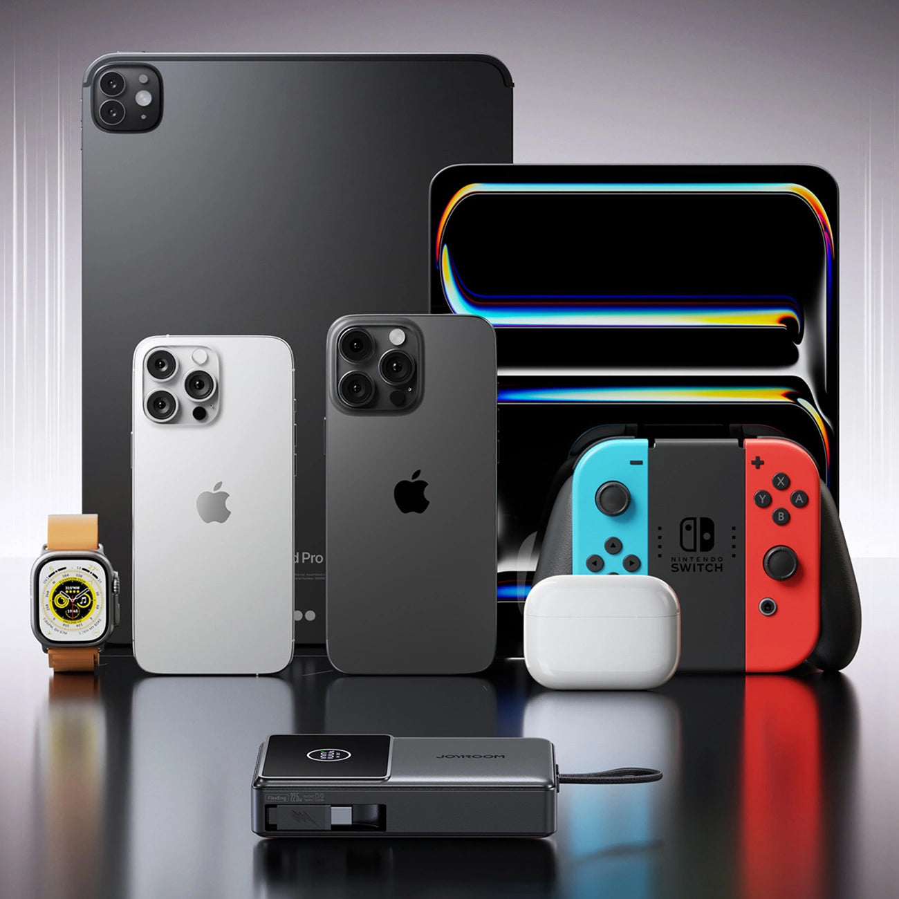 Batteria Esterna Joyroom JR-PR1, 10000mAh, 22.5W, PD, 2 x USB-C, Grigio