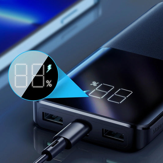 Batteria Esterna Joyroom JR-QP191, 10000mAh, 22.5W, QC + PD, 1 x USB-C - 2 x USB-A, Nera