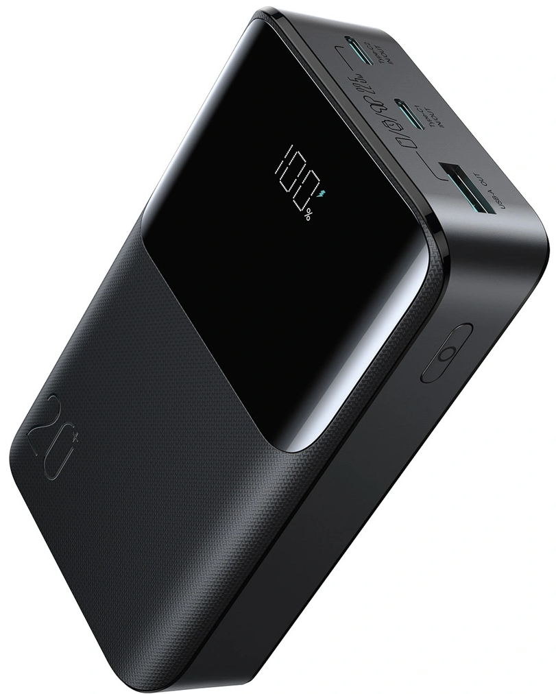Batteria Esterna Joyroom JR-QP192, 20000mAh, 22.5W, QC + PD, 1 x USB-A - 2 x USB-C, Nera