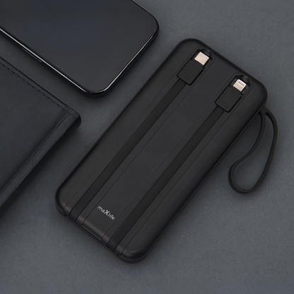 Batteria Esterna MaXlife MXPB-06, 10000mAh, 22.5W, QC + PD, 1 x Lightning - 2 x USB-A - 2 x USB-C, Nera