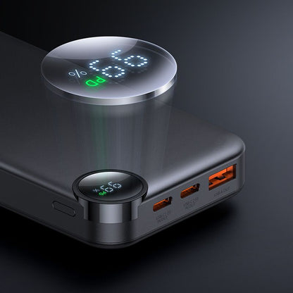 Batteria Esterna McDodo MC-3850 Display, 10000mAh, 30W, QC + PD, 1 x USB-A - 2 x USB-C, Nera