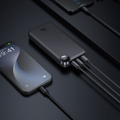 Batteria Esterna McDodo MC-3850 Display, 10000mAh, 30W, QC + PD, 1 x USB-A - 2 x USB-C, Nera