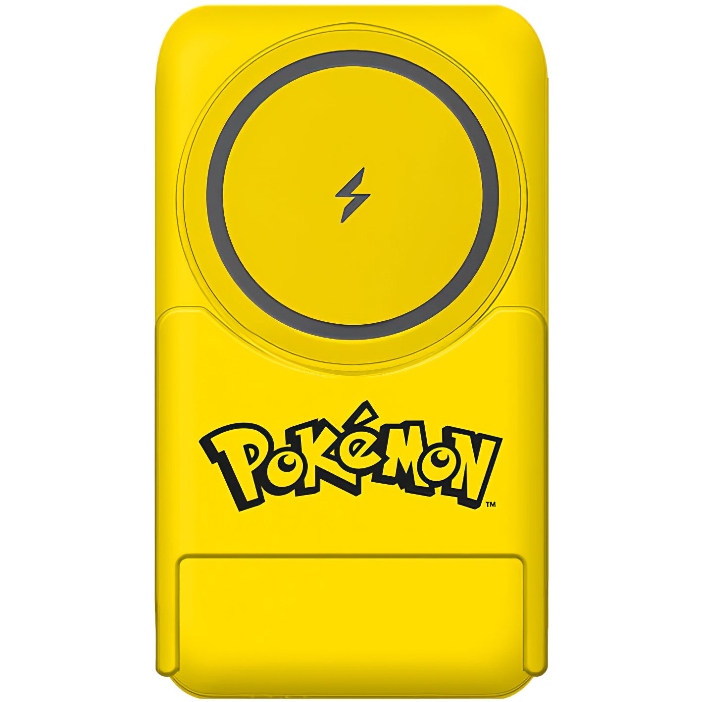 Batteria Esterna Wireless OTL Pokemon Pikatchu, 5000mAh, 20W, PD + FQI, 1 x QI - 1 x USB-C, Gialla PK1191