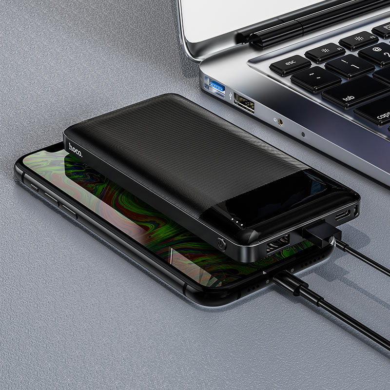 Batteria Esterna HOCO J72, 10000mAh, 10W, 2 x USB-A, Nera