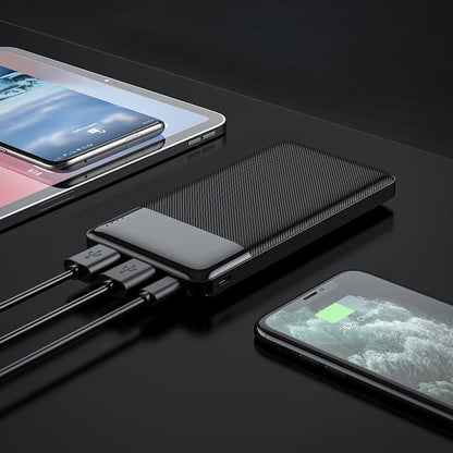 Batteria Esterna HOCO J72, 10000mAh, 10W, 2 x USB-A, Nera