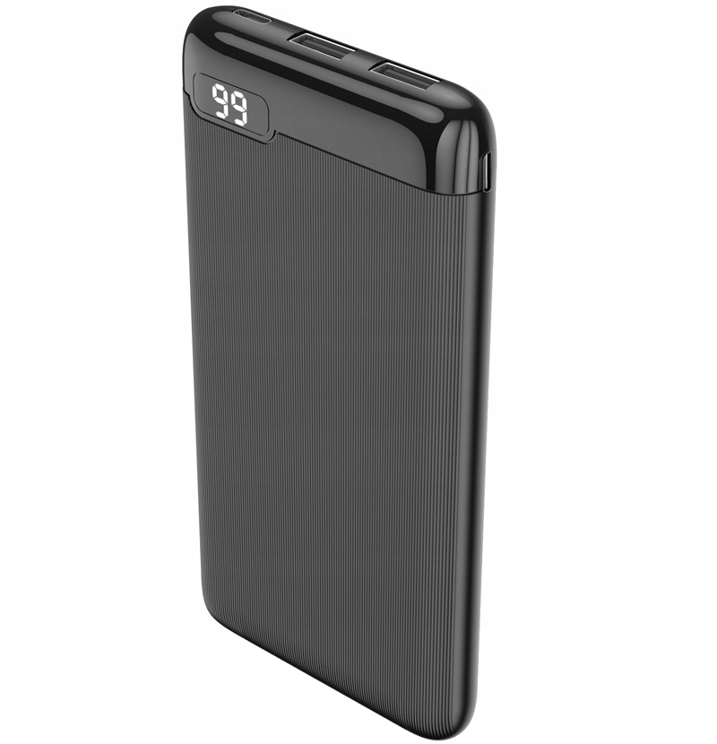 Batteria Esterna Setty SPBL-10, 10000mAh, 10W, 2 x USB-A, Nera