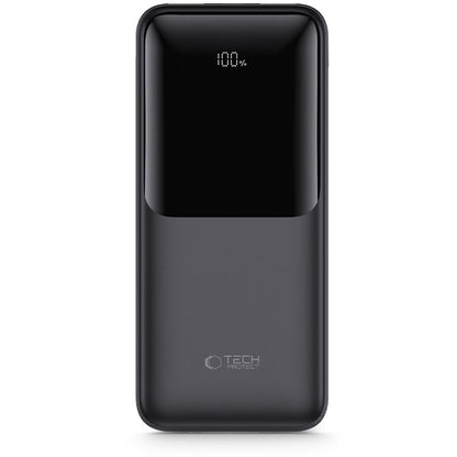 Batteria Esterna Tech-Protect PB02, 20000mAh, 22.5W, QC + PD, 1 x USB-C - 2 x USB-A, Nera