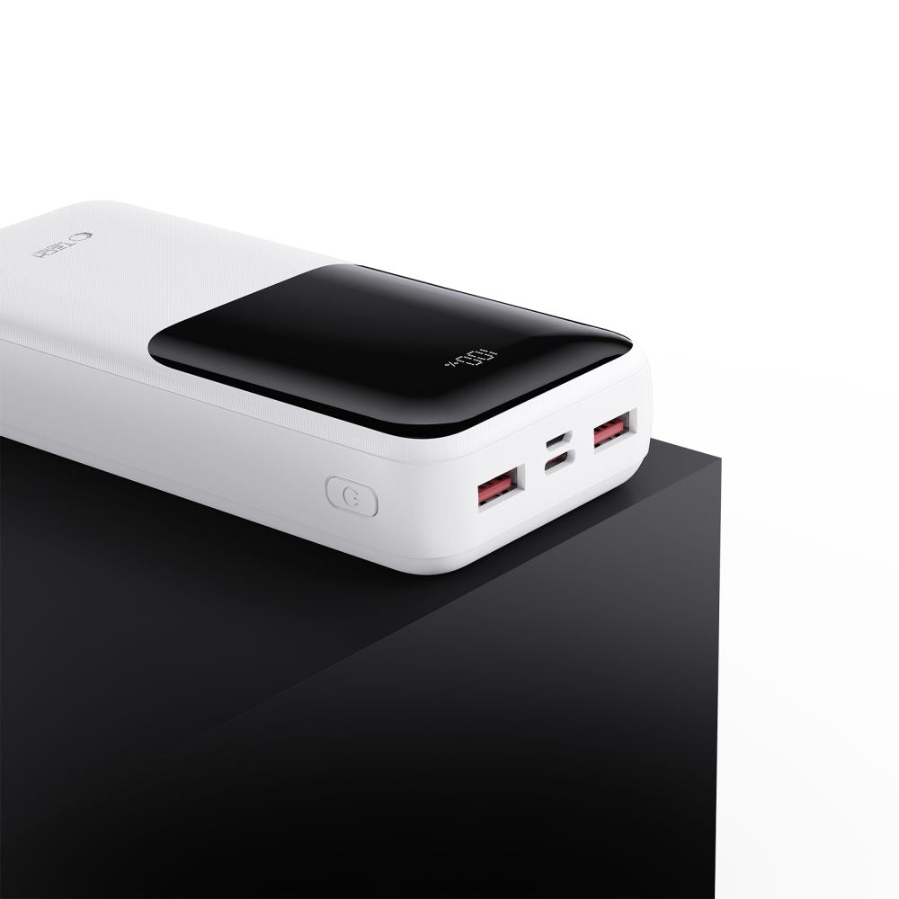 Batteria Esterna Tech-Protect PB02, 20000mAh, 22.5W, QC + PD, 1 x USB-C - 2 x USB-A, Bianca