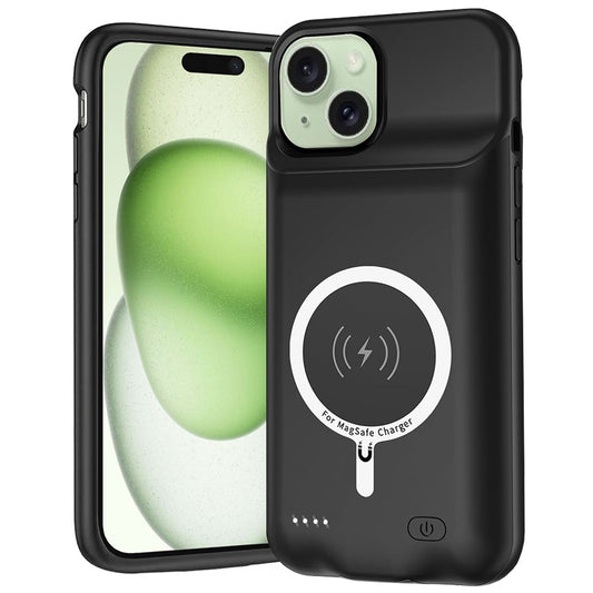 Batteria Esterna Tipo Custodia Wireless Techsuit Power Pro Battery per Apple iPhone 15 Plus, 8500mAh, Nera