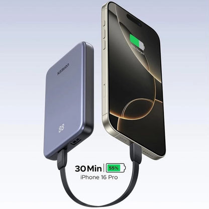 Batteria Esterna UGREEN 75131B, 10000mAh, 22.5W, QC + PD, 1 x USB-A - 1 x USB-C, Grigio