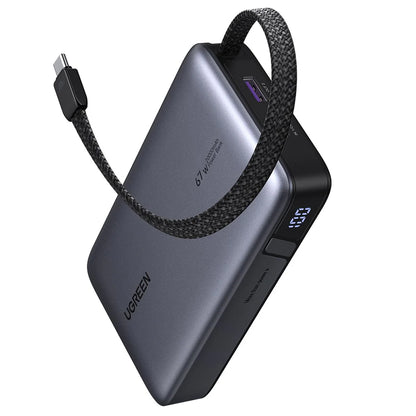 Batteria Esterna UGREEN PB550, 20000mAh, 67W, QC + PD, 1 x USB-A - 2 x USB-C, Grigio