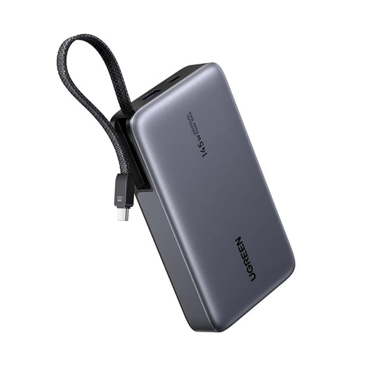 Batteria Esterna UGREEN PB551 (55992), 20000mAh, 145W, QC + PD, 1 x USB-A - 2 x USB-C, Grigio