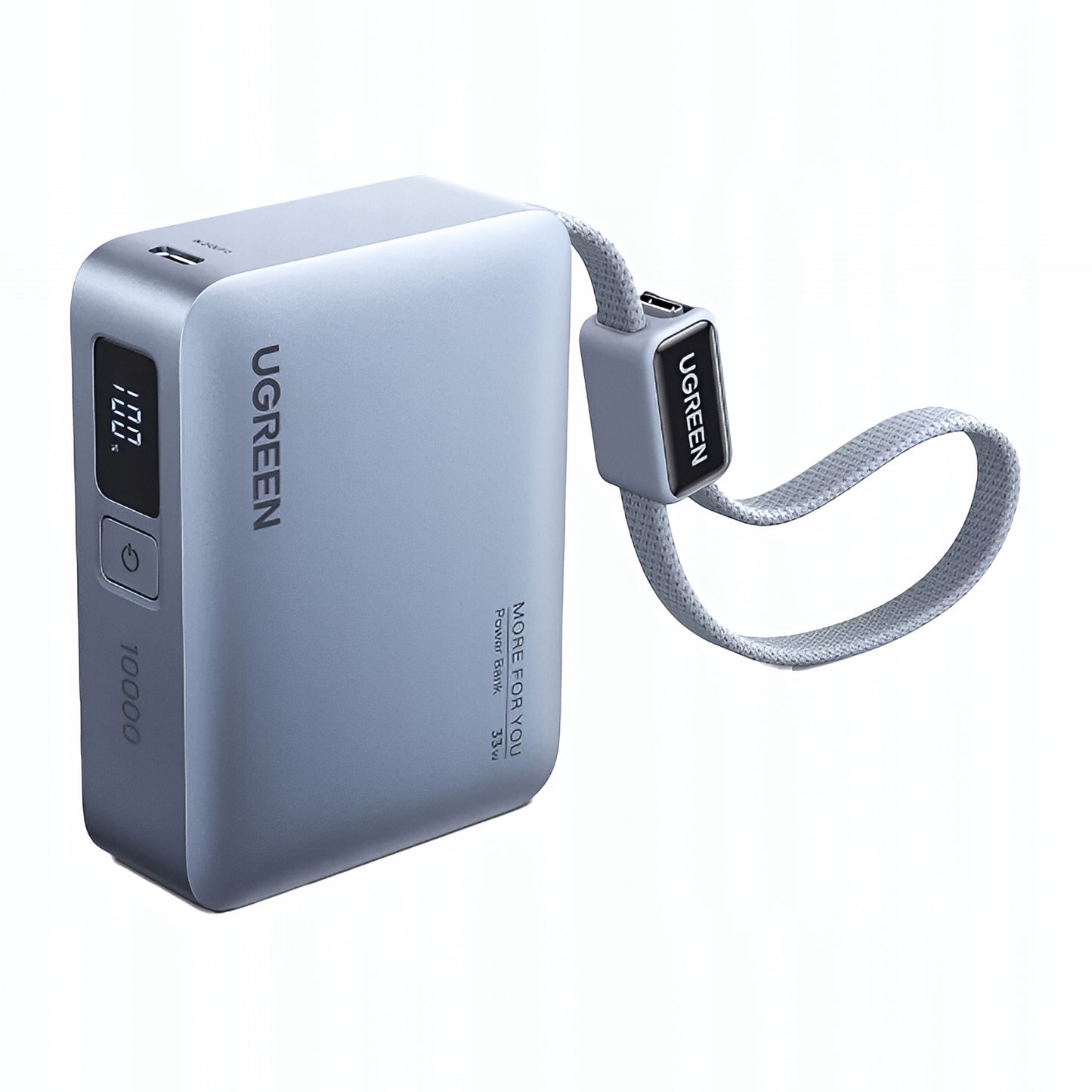 Batteria Esterna UGREEN PB584 (75173B), 10000mAh, 33W, QC + PD, 1 x USB-A - 2 x USB-C, Blu