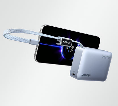 Batteria Esterna UGREEN PB584 (75173B), 10000mAh, 33W, QC + PD, 1 x USB-A - 2 x USB-C, Blu