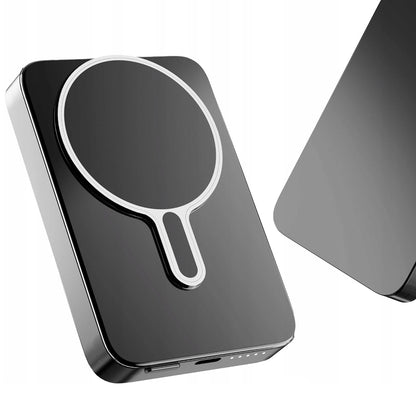 Batteria Esterna Wireless 3MK MagSnap Go, 10000mAh, 20W, PD + FQI, 1 x QI - 1 x USB-C, Grigio