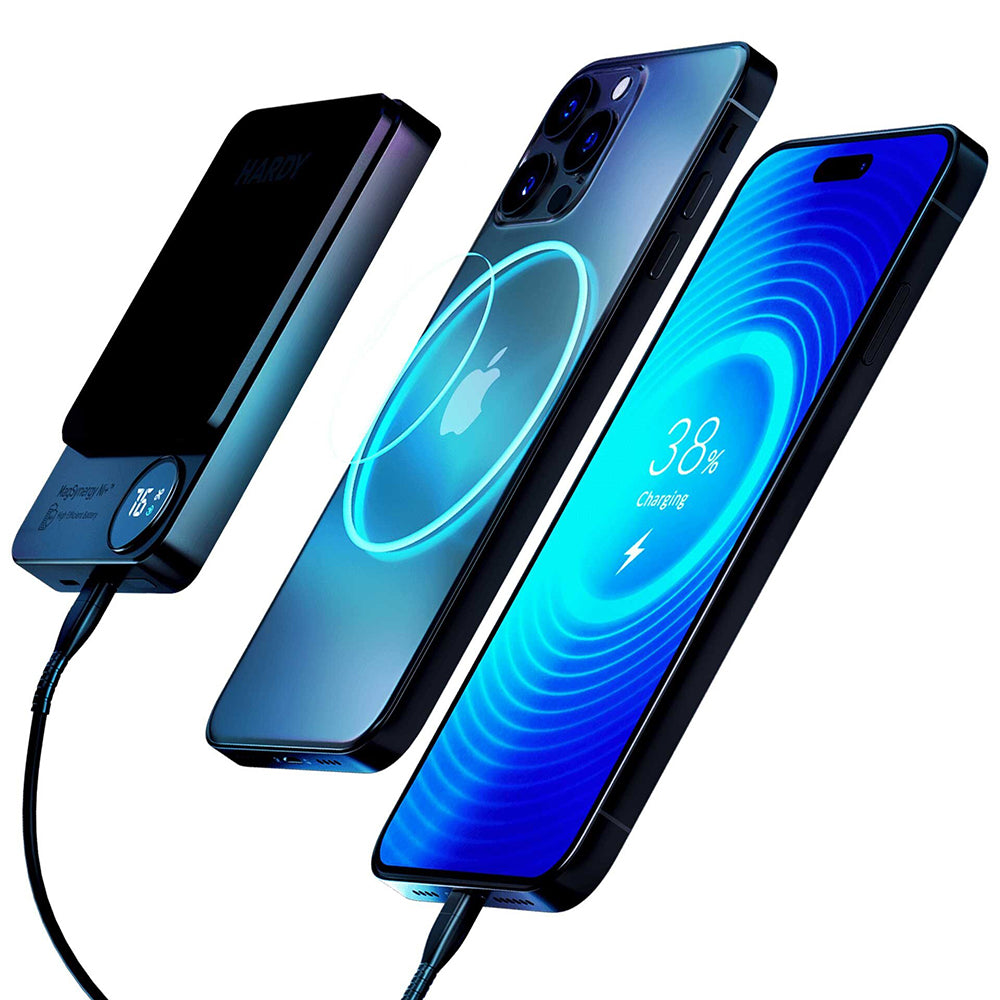 Batteria Esterna Wireless 3MK MagSynergy Ni+, 5000mAh, 22.5W, PD + FQI, 1 x QI - 1 x USB-C, Nera