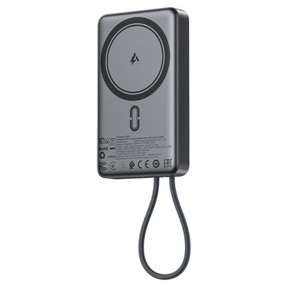 Batteria Esterna Wireless Acefast M18, 10000mAh, 22.5W, PD + FQI, 1 x QI - 2 x USB-C, Nera