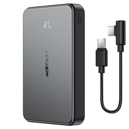 Batteria Esterna Wireless Acefast M31, 10000mAh, 22.5W, QC + PD + FQI, 1 x QI - 1 x USB-A - 2 x USB-C, Nera