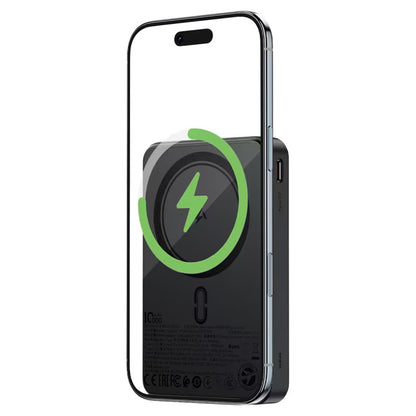 Batteria Esterna Wireless Acefast M31, 10000mAh, 22.5W, QC + PD + FQI, 1 x QI - 1 x USB-A - 2 x USB-C, Nera