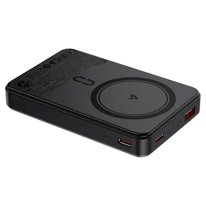 Batteria Esterna Wireless Acefast M31, 10000mAh, 22.5W, QC + PD + FQI, 1 x QI - 1 x USB-A - 2 x USB-C, Nera