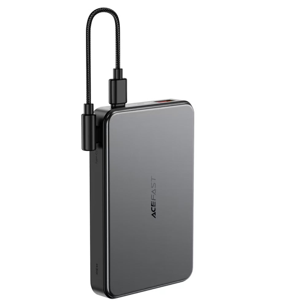 Batteria Esterna Wireless Acefast M31, 10000mAh, 22.5W, QC + PD + FQI, 1 x QI - 1 x USB-A - 2 x USB-C, Nera