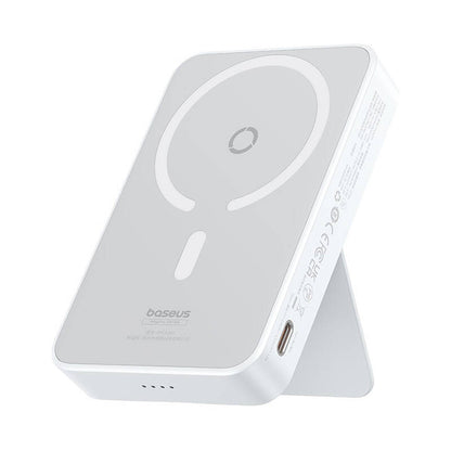 Batteria Esterna Wireless Baseus MagPro PPCXZ05, 5000mAh, 20W, PD + FQI, 1 x QI - 1 x USB-C, Bianca P10064101223-00