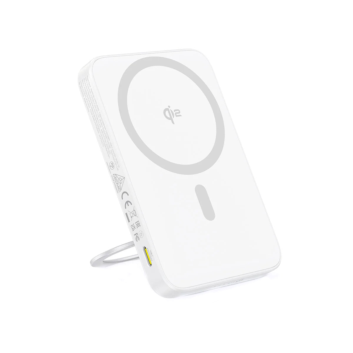 Batteria Esterna Wireless Baseus PicoGo, 5000mAh, 20W, PD + FQI, 1 x QI - 1 x USB-C, Bianca P10076800213-01