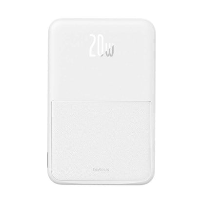 Batteria Esterna Wireless Baseus MagPro PPCXZ05, 5000mAh, 20W, PD + FQI, 1 x QI - 1 x USB-C, Bianca P10064101223-00