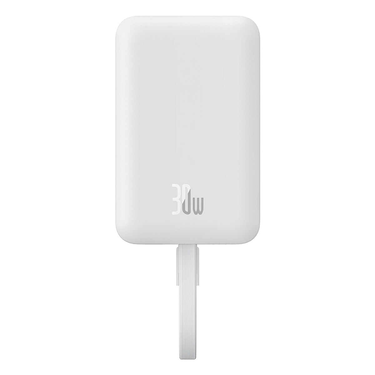Batteria Esterna Wireless Baseus Magnetic Mini, 10000mAh, 30W, PD + FQI, 1 x QI - 2 x USB-C, Bianca P1002210B223-00
