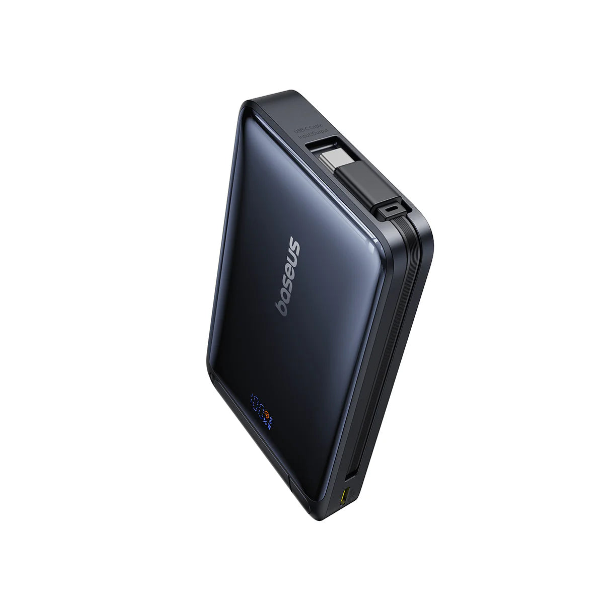 Batteria Esterna Wireless Baseus Nomos, 10000mAh, 45W, PD + FQI, 1 x QI - 2 x USB-C, Nera P10078800123-00