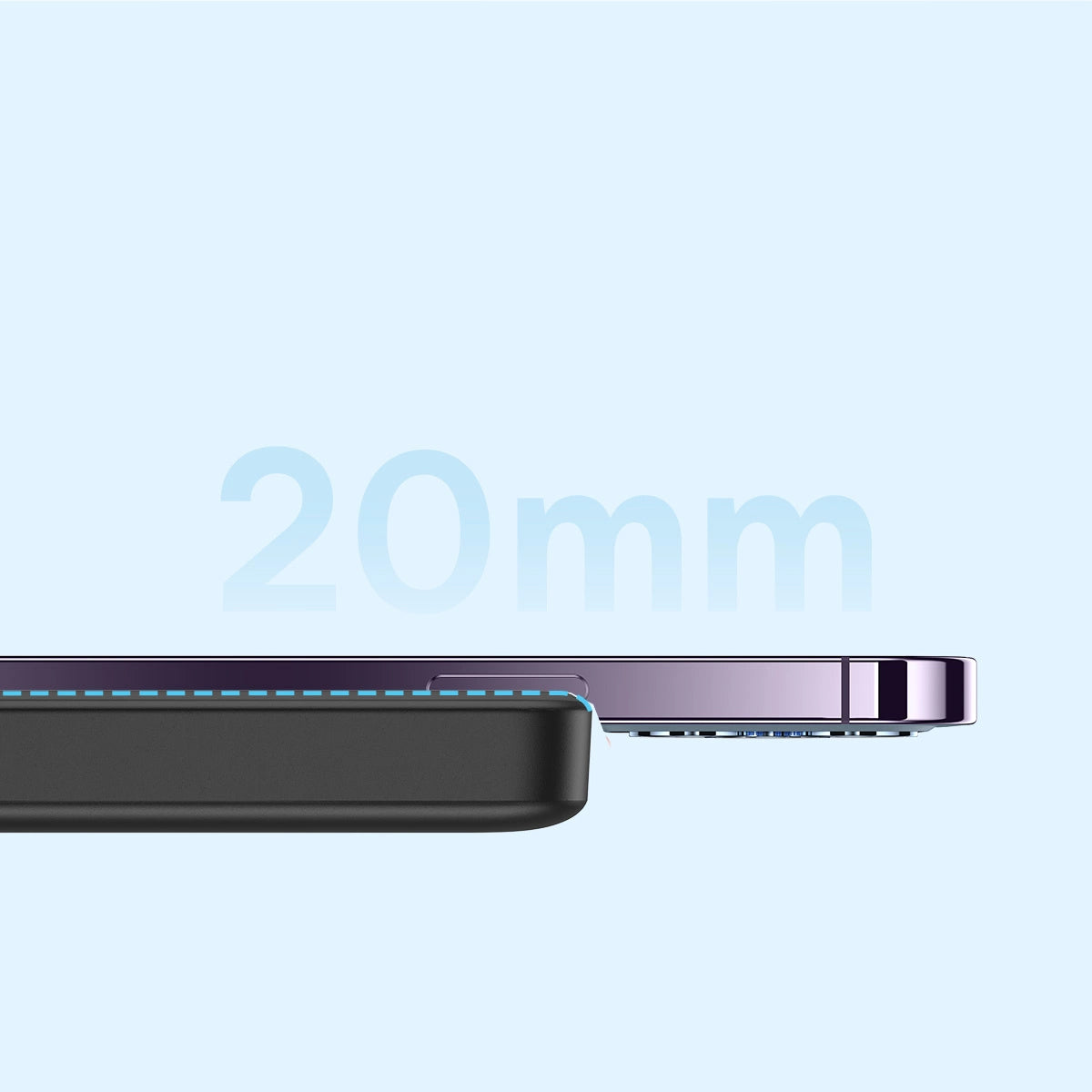 Batteria Esterna Wireless Baseus Magnetic Mini, 10000mAh, 20W, PD + FQI, 1 x QI - 1 x USB-C, Nera PPCX070001