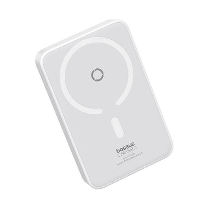 Batteria Esterna Wireless Baseus MagPro PPCXZ05, 5000mAh, 20W, PD + FQI, 1 x QI - 1 x USB-C, Bianca P10064101223-00