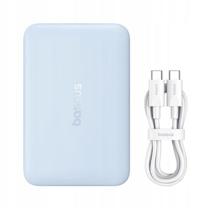 Batteria Esterna Wireless Baseus EnerFill FM11 Ultra-Mini, 10000mAh, 22.5W, PD + FQI, 1 x QI - 1 x USB-C, Blu P1008210E313-00