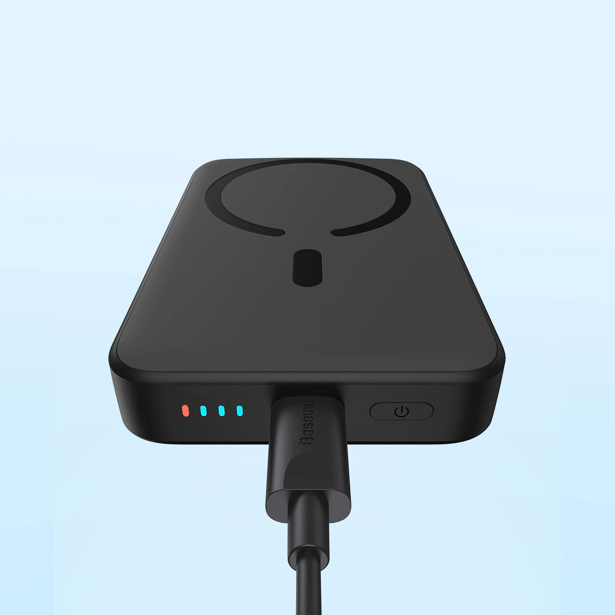 Batteria Esterna Wireless Baseus Magnetic Mini, 10000mAh, 20W, PD + FQI, 1 x QI - 1 x USB-C, Nera PPCX070001