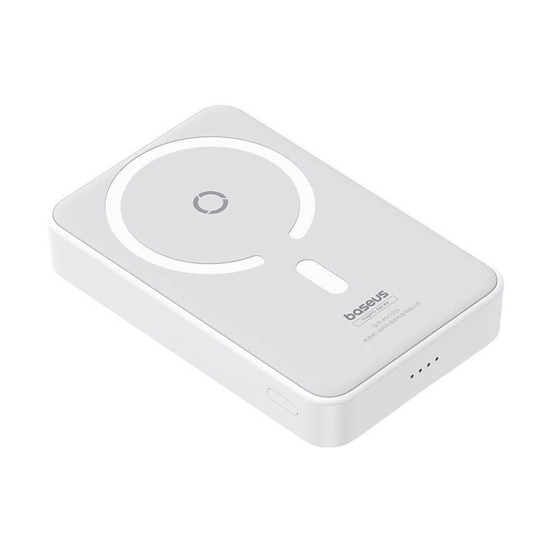 Batteria Esterna Wireless Baseus MagPro PPCXZ05, 5000mAh, 20W, PD + FQI, 1 x QI - 1 x USB-C, Bianca P10064101223-00