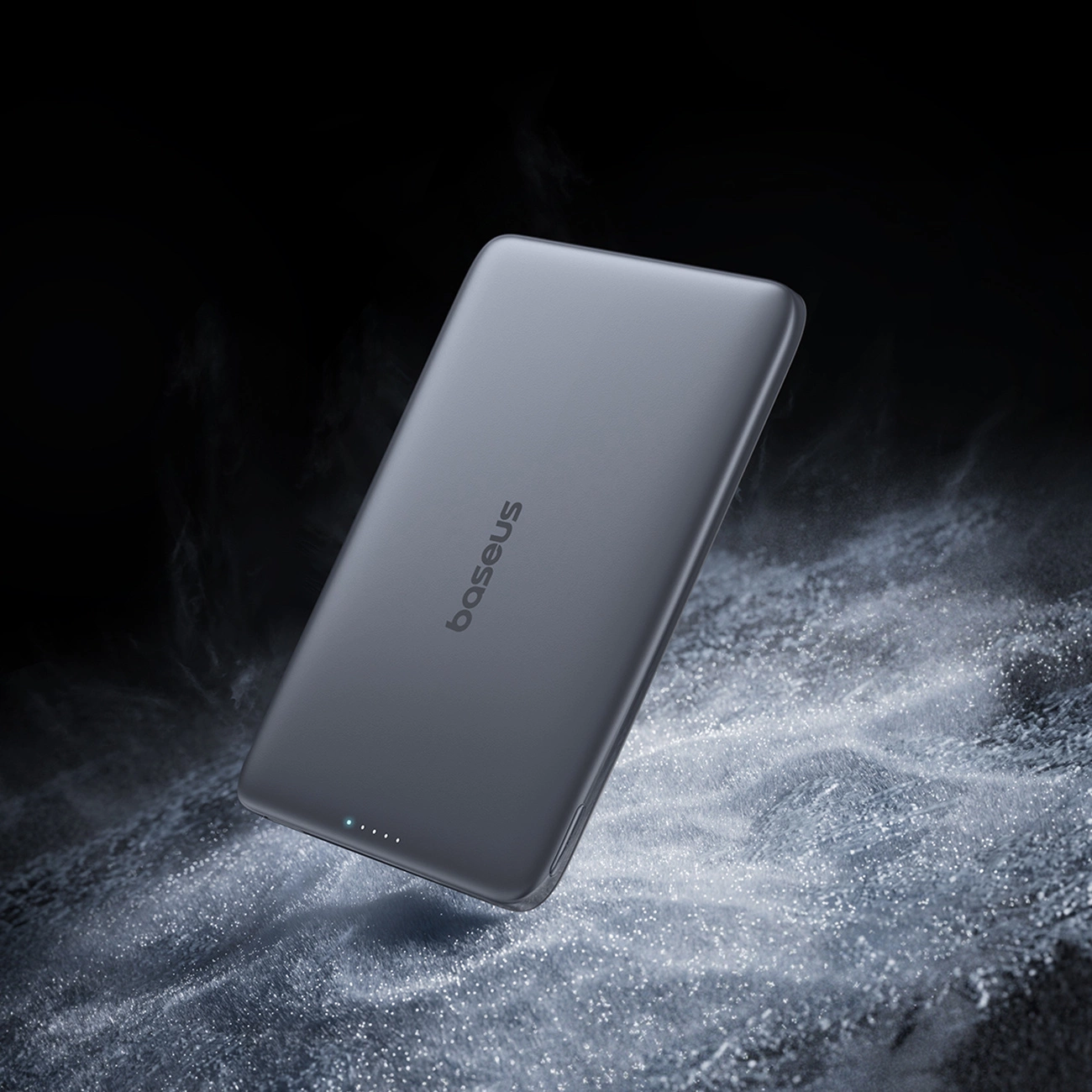 Batteria Esterna Wireless Baseus PicoGo AM41, 5000mAh, 20W, PD + FQI, 1 x QI - 1 x USB-C, Nera