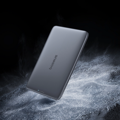 Batteria Esterna Wireless Baseus PicoGo AM41, 5000mAh, 20W, PD + FQI, 1 x QI - 1 x USB-C, Nera