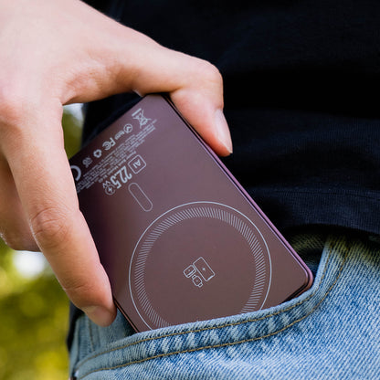 Batteria esterna wireless Blavec BJ-03 Slim, 10000 mAh, 22,5 W, PD + FQI, 1 x QI - 1 x USB-C, viola