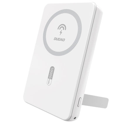 Batteria Esterna Wireless Dudao K14S+, 10000mAh, 22.5W, QC + PD + FQI, 1 x QI - 1 x USB-A - 1 x USB-C, Bianca
