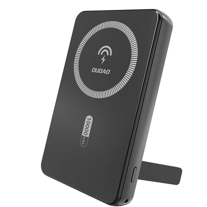 Batteria Esterna Wireless Dudao K14S+, 10000mAh, 22.5W, QC + PD + FQI, 1 x QI - 1 x USB-A - 1 x USB-C, Nera