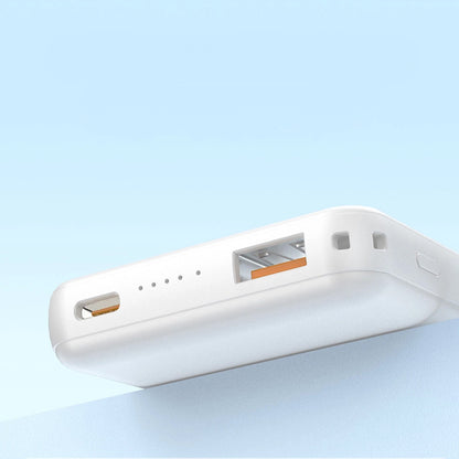 Batteria Esterna Wireless Dudao K14S+, 10000mAh, 22.5W, QC + PD + FQI, 1 x QI - 1 x USB-A - 1 x USB-C, Bianca