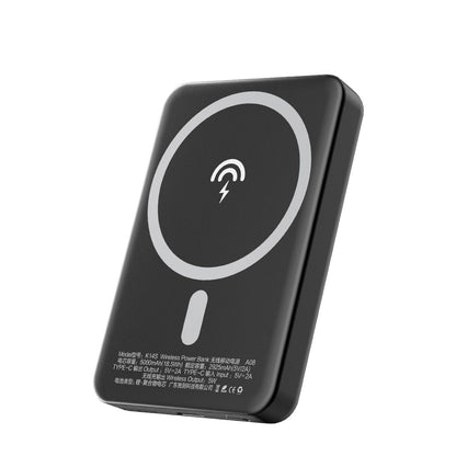 Batteria Esterna Wireless Dudao K14S, 5000mAh, 10W, PD + QI, 1 x QI - 1 x USB-C, Nera