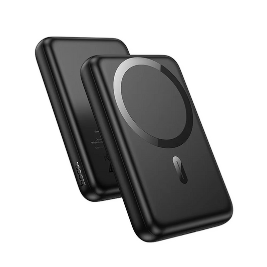 Batteria Esterna Wireless HOCO J141, 10000mAh, 20W, PD + FQI, 1 x QI - 1 x USB-C, Nera